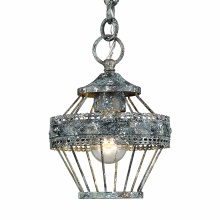 Golden 7856-M1L VP - Wry Lighting Ferris 1-light Pendant in Blue Verde Patina